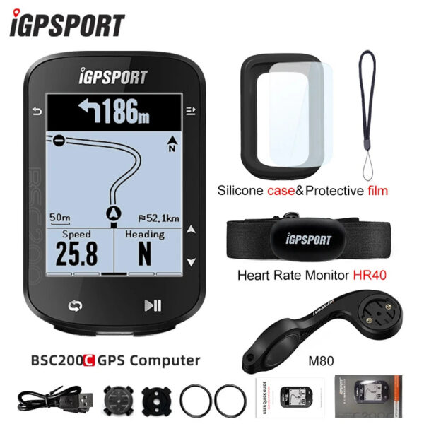 4d4c6ed4200128fb IGPSPORT BSC200C Cycle Bicycle GPS Computer Wireless Speedometer Bike Digital ANT+ Route Navigation Stopwatch Cycling Odometer