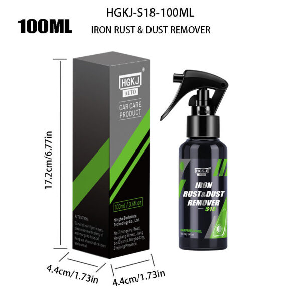 4d5229356aa697fc HGKJ Car Paint & Wheel Iron Particles Powder Cleaning Super Rust Dust Remover Spray Metal Surface Defender Auto Rim Cleaner