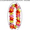 4d5e3ea4c4829b20 Hawaiian Hula Leis Dance Garland Artificial Flowers Neck Loop for Luau Party Costumes (Pink)