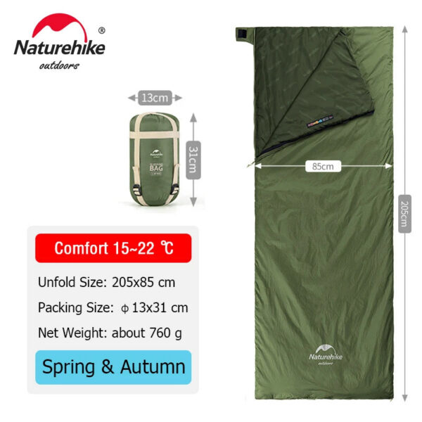 4d63ccbf5234e27a Naturehike lw180 Sleeping Bag Ultralight Cotton Sleeping Bag Spring Summer Sleeping Bag Outdoor Hiking Camping Sleeping Bag