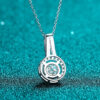 NeeTim 1ct 2ct 5ct D Color Moissanite Diamond Top Quality Gold Plated Drop Pendant Necklace Fine Jewelry Gifts Wholesale