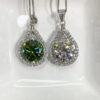 4d739782b3e68451 Houtros 1-20Carat Moissanite Necklace for Women D Color VVS1 Round Cut Diamond Pendant Sterling Sier Chain