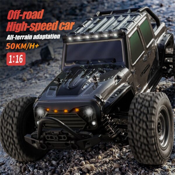 4WD RC Car With Led Lights 2.4G Radio Remote Cars By Off-Road Control Trucks Boys Toys for Children 1:16 50Km/h