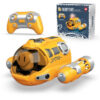 4d797765e0e0123a 2.4GHz Remote Control Motorboat Waterproof Spray Swimming Pool Bathing RC Steamboat Toys For Boys And Girls Children's Gift