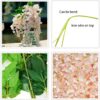 4d82dd1955403572 CEWOR 24pcs Wisteria Hanging Flowers 3.6ft Artificial Vines Fake Garland Silk Flower String for Wedding Party Garden Outdoor Greenery Home Wall Decoration (Purple)