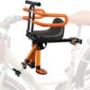 Kids Bike Seat with Handlebar Attachment, Detachable Front Mounted Child Bicycle Seats with Foot Pedals for Children 2~5 Years, Compatible with All Adult Mountain Bikes (Handle+Seat)