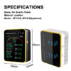 4d9346c567768290 Tuya WiFi 15 in 1 Air Quality Detector Household Portable AQI PM0.3 PM1.0 PM2.5 PM10 CO CO2 TVOC HCHO Tester with Alarm Function
