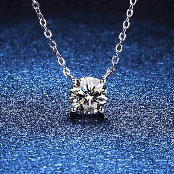 4d963a7f7445bf99 NeeTim 1-5 Carat Moissanite Pendant Necklace For Women Sterling Sier Sparkling Diamond Wedding Party Fine Jewelry Gifts