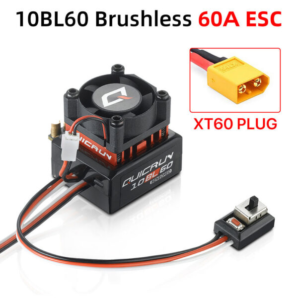 4daf084507697486 Hobbywing QUICRUN Sensored 10BL120 120A /10BL60 60A 2-3S Lipo Brushless ESC for 1/10 Car