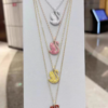 4db5dbe6bff305b8 Sier Pattern Pendant Necklace Swan Sticky with Fine Diamonds