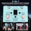 M-vave Lost Tempo Drum Machines & Looper Pedal Built-in 30 Drums 11 Mins Recoding Time High Precision Tuner Guitar Effect pedal