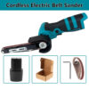 New Electric Mini Belt Sander Sand Variable Speed Angle Grinder Tool Cordless Belt Sander Polisher Power Tool For 16.8V Battery