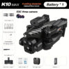 New K10 Max RC Drone 8K Professional Triple Camera Optical Flow Obstacle Avoidance Gesture Photography Foldable Quadcopter Toys