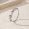 4ddacd5ee093f235 MODIAN 925 Sterling Silver Lucky Four-Leaf Clover Zirconia Eternity Band Rings For Women Fine Wedding Jewelry Accessories