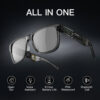 4de0d7f359402cde KUMI Meta V1 Smart Glasses Polarized Sunglasses Bluetooth glasses IPX4 Waterproof Open Ear Headphones Bluetooth Phone Call