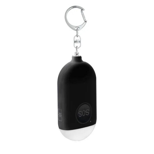 4df85983230961fc Personal SOS 130dB With LED Light Rechargeable Self Defense Woman Safety Alarm Key Chain Emergency Anti-Attack