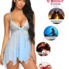 Avidlove Lingerie for Women Lace Babydoll Sleepwear Boudoir Outfits Plus Size Langeray XS-5XL