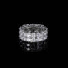 4dfc8a8d8d0d1594 Hip Hop Jewelry Double Row Zircon Trendy Brand Full Diamond Gold Men's Ring
