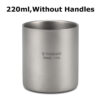 4dfed089f2c28033 Tomshoo 220/350/450/600ml Double Layer Titanium Water Cup Coffee Tea Mug for Home Outdoor Camping Hiking Backpacking Picnic