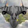 Military Technical USA SR71 Blackbird Stealth Supersonic Reconnaissance Aircraft Building Blocks Fighter Model Brick Kid Boy Toy
