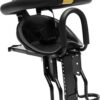 Gdrasuya10 Portable Bicycle Front Mounted Baby Seat Lightweight Child Bicycle Safety Seat Padded Saddle Kids Saddle Carrier Seat Cushion with Foot Pedal