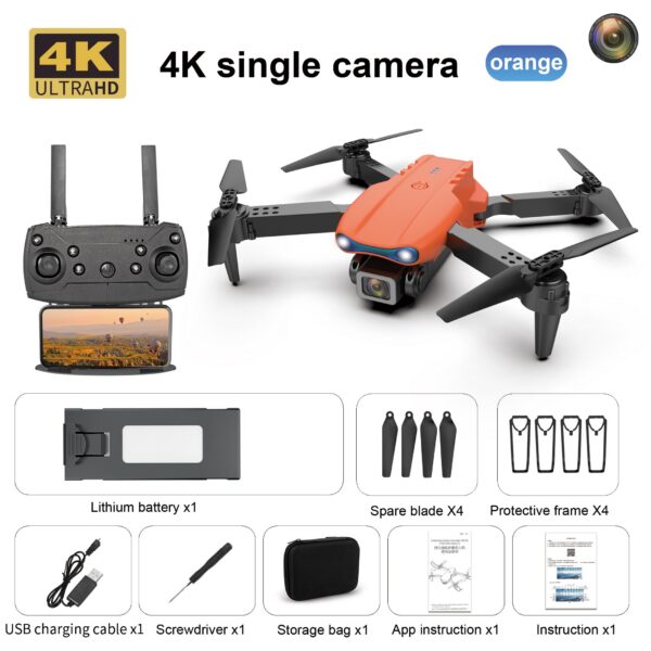 E99 Pro Dron with Professional 4K Dual Camera WIFI Optical Flow Drone Obstacle Avoidance Aerial Photography Quadcopter
