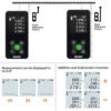 4e3239f02af2fe6a HILDA 50M/100M Rangefinder Red/Green Light Distance Digital Tape Rechargeable and Measurable Angle Laser Measure