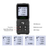 4e3261ec82ab0179 HAUPTSON 70/100M Distance Meter Rangefinder Laser Tape Range Finder Building
