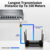 4e35064300cb83dc TP-Link 10G Copper SFP+ Module 10GBase-Tx 2.5G Fiber Optical RJ45 Ethernet Port 10Gbps Transceiver Module Transmission TL-SM510U