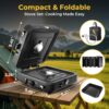 4e4040b6563fc7b0 2 Burner Portable Camping Stove Propane, Folding Propane Stove for Camping, Camp Stove with 17,000 BTU,Two Adjustable Burners Gas Camping Stove with Carrying Bag for Outdoor Cooking,BBQ