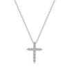 EWYA Real Moissanite Jesus Cross Pendant Necklace for Women Sterling Sier 2.5 3 4mm Diamond Chains Necklaces Fine Jewelry