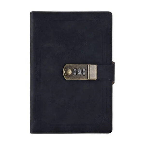 4e58efddfedb188e A5 200 Pages Retro Password Book with Lock Diary Thickened Creative Hand Ledger Student Notepad Stationery Notebook Binder