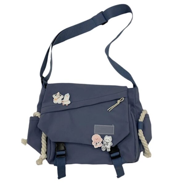 4e6a5378a3d3b0f2 Nylon Handbags Shoulder Large Capacity Crossbody For Teenager Messenger Bag Student School Bags