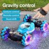 4e828dbb86742553 4WD 1:16 Stunt RC With LED Light Gesture Induction Deformation Twist Climbing Radio Controlled Car Electronic Toys for Kids