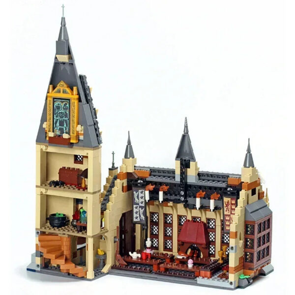 4e8fb5bd6dc65b03 In Stock Great Hall Castle Building Compatible 75954 DIY Model Blocks Bricks Movie Children's Toy Birthday Christmas Gifts