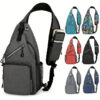 1pc Waterproof Single Shoulder Bag For Men And Women, Multi-purpose Large Capacity Cross Body Bag, Suitable For Outdoor Travel And Work