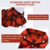 Koneseve Dog Shirt Plaid Dog Clothes for Small Dogs Boy Girl Cat Clothes Soft Puppy Outfit Adorable Pet T-Shirts Kitten Grid Costume Apparel Thanksgiving Christmas Clothing ( Yellow; L/Large )