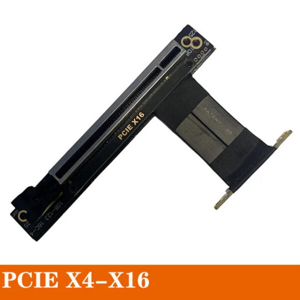 PCIe 3.0 4X 8X 16X Graphics GPU Extension Cable 90 Degree PCI Express X16 Riser Card Adapter Extender Pci-e Flexible Cord