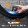 4ecb41177b45558e AIRBANK AS100 Mini Portable Bicycle Pump Rechargeable Air Inflator 100PSI Type-C Bike Accessories for Bike Schrader Presta Tires