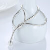 High Quality 45cm Length Sier Color Charm Necklace Snake Chain Fit Brand Original Pendant Necklaces For Women Jewelry Making