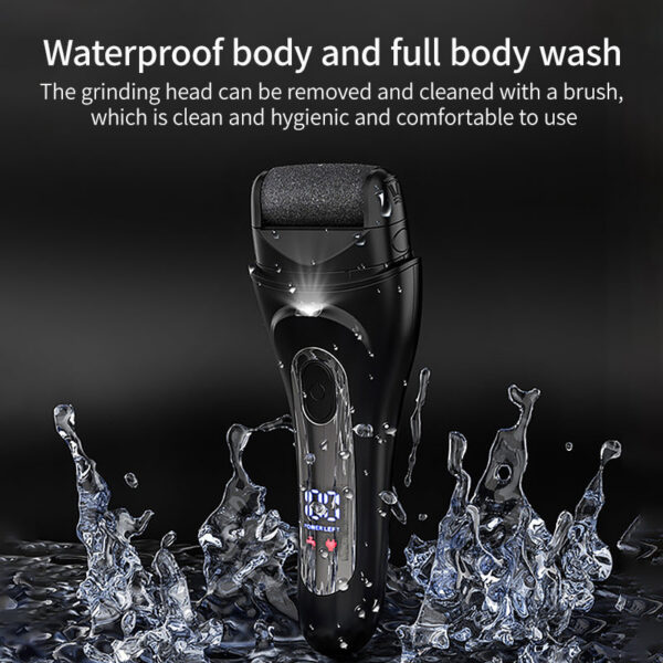 New Cross-border Electric Grinder Dead Skin Excicure Light Digital Display Peeling hine Callouse and Foot Waterproof