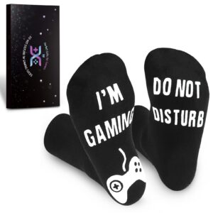 QAPIZM Do Not Disturb I'M Gaming Socks, Men Gifts Ideas Valentines Day Kids