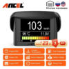 4edfa8a4ae722571 ANCEL A202 On-board Computer Car Digital Computer Display Speed Fuel Consumption Temperature Gauge OBD2 Automobile Scanner