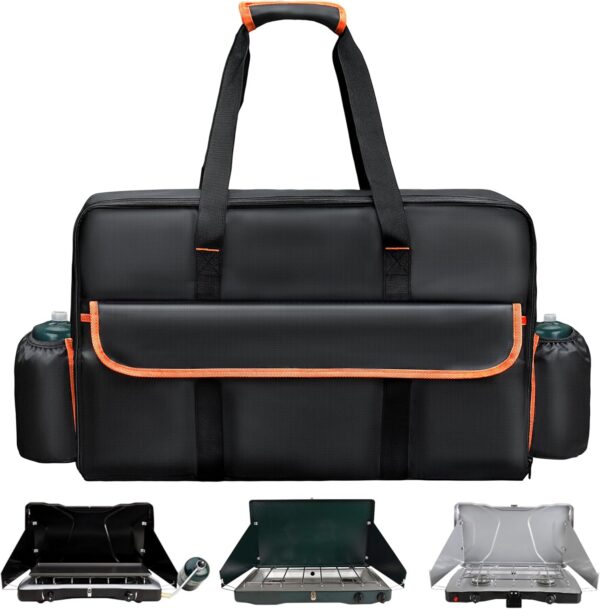 Stove Carrying Case Compatible with Coleman, Stove Carry Bag Compatible with Coleman Gas Camping 2 Burner Stove, Triton Stove, for Camp Chef Everest 2 Burner Stove Camp Stove