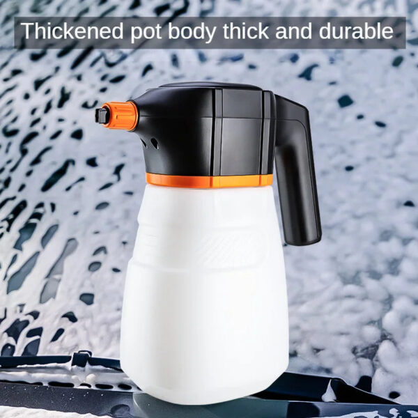 LEIBOO 2L Washing Foam Sprayer Rechargeable Foaming Pump Watering Can Car Wash Electric Water Gun