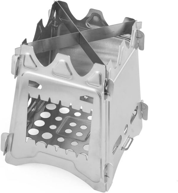 4ef89d70bb71a566 MEETOZ Lightweight Portable Wood Burning Camping Stove Camping Backpacking Stove Folding Wood Stove for Outdoor Hiking Camping Picnic Stove