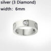 4efb02a94a2afc79 Classics Love Ring designer women 4mm 5mm 6mm Gold Plated With diamonds Designer for lovers Wedding ring Anniversary Jewelry gift with box
