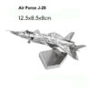3D Metal Military J-20 J-10B SU-34 KA-50 Fighter UFO RAH-66 Helicopter DIY Handmade Assemble Model Jigsaw Puzzles