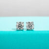 AnuJewel 10k Gold 4/3/2/1.6/1/0.6ct Moissanite Stud Earrings For Women Real 10K Gold Post Anti-allergy Men Earrings Jewelry