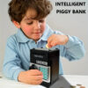 4f1d007109558022 Electronic Piggy Automatic Mini Safe Coins Cash Saving Money Box Password Counter Code Key Lock Coin Bank ATM Child Gift